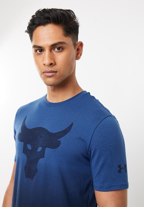 Under Armour - Project Rock bull graphic short sleeve tee - blue