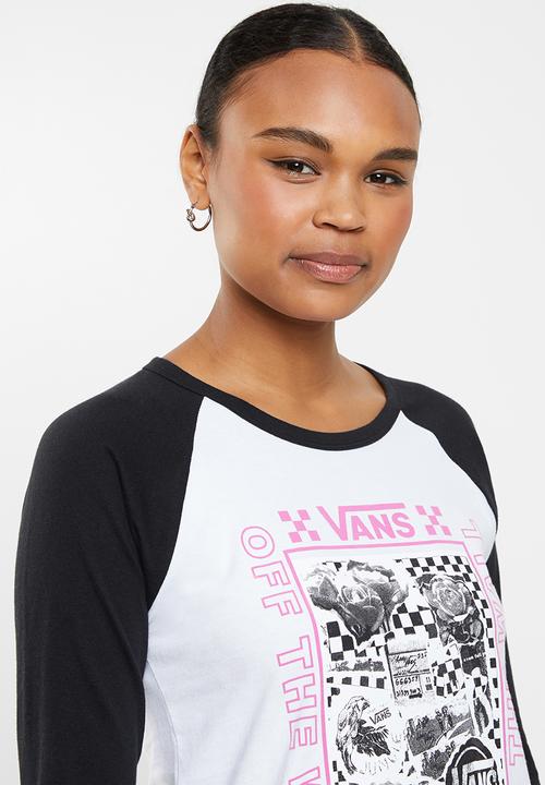 Vans - Sting long sleeve raglan - white & black