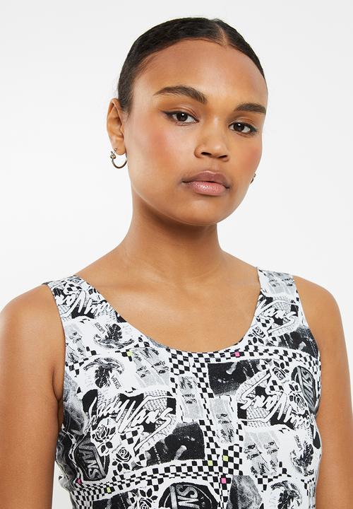 Vans - Zine sting dress - black & white