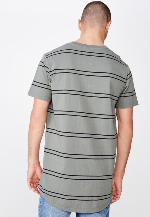 Cotton On - Longline scoop hem tee - grey