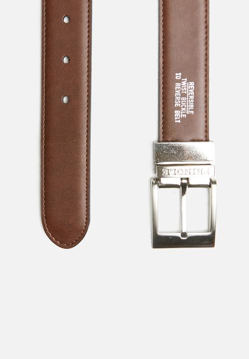 Pringle of Scotland - Cedric reversible belt - navy & tan