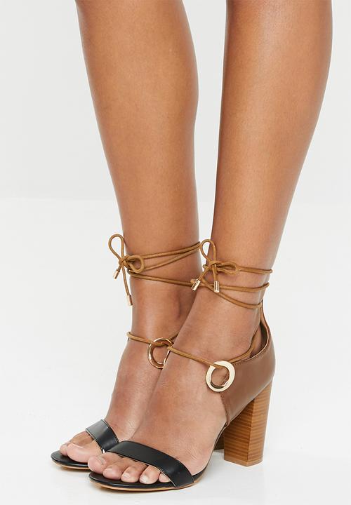 Miss Black - Adamina 2 heel - black & brown