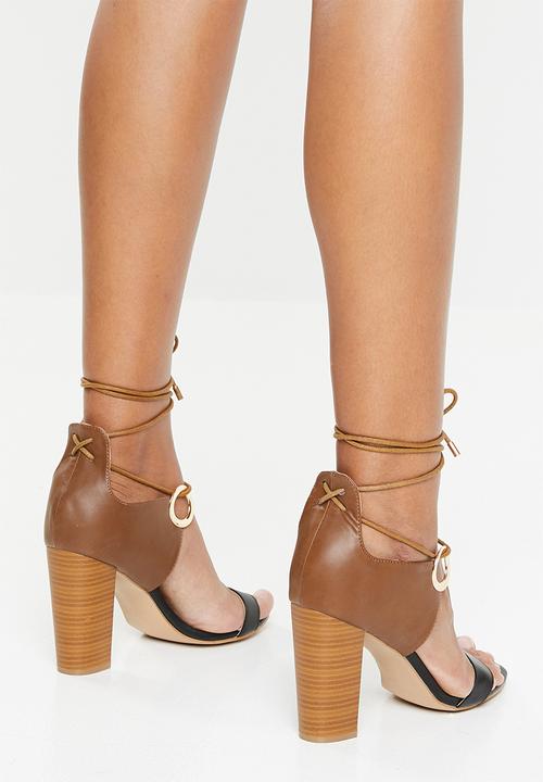 Miss Black - Adamina 2 heel - black & brown