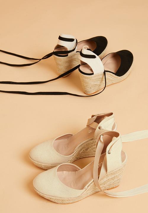 Superbalist - Gen espadrille wedge - black