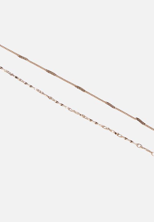Cotton On - Pyxis modern metals pearl choker  - gold