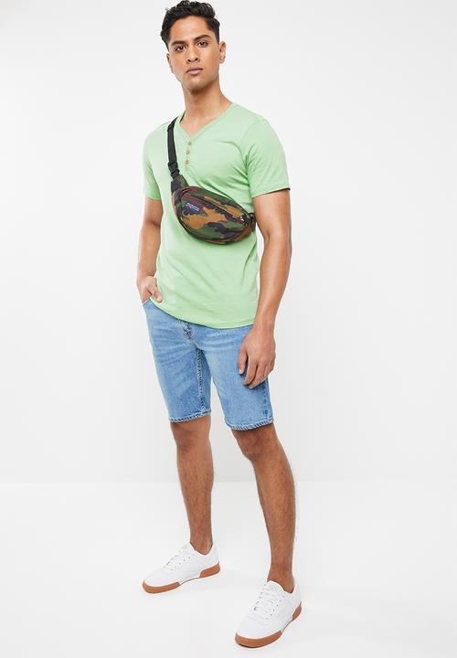 Cotton On - Essential henley - green