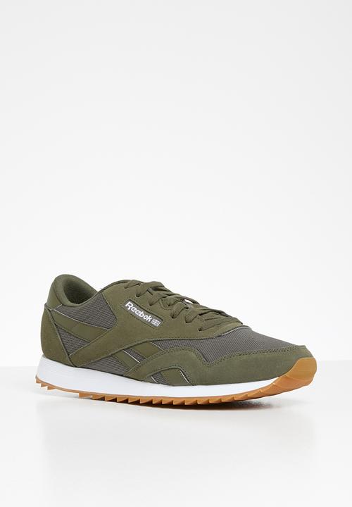 Reebok - CL Nylon Ripple - army green / cypress/gum