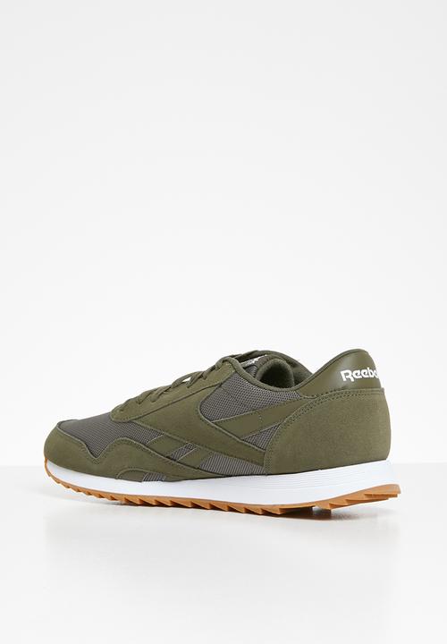 Reebok - CL Nylon Ripple - army green / cypress/gum