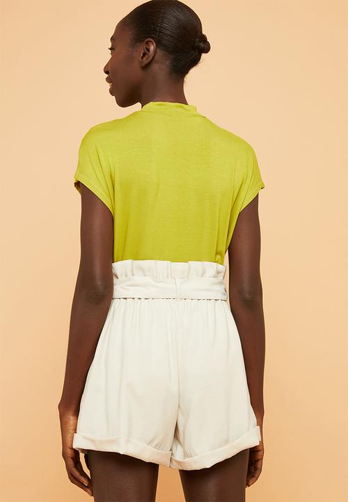 Superbalist - High neck soft feel tee - chartreuse