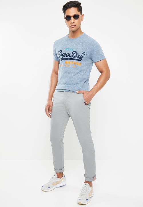 Superdry. - Straight leg chinos - grey