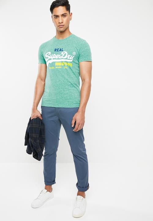 Superdry. - Straight leg chinos - blue