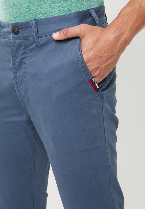 Superdry. - Straight leg chinos - blue