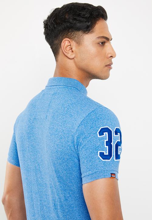 Superdry. - Classic pique polo - blue