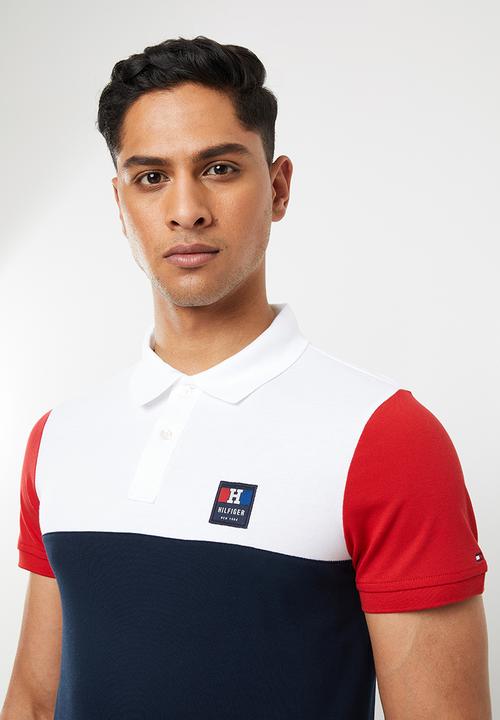 Tommy Hilfiger - Colourblock slim polo - multi