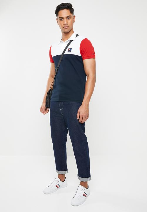 Tommy Hilfiger - Colourblock slim polo - multi