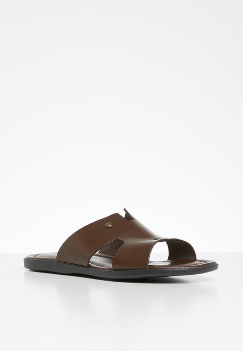 POLO - Ethan leather sandal - brown