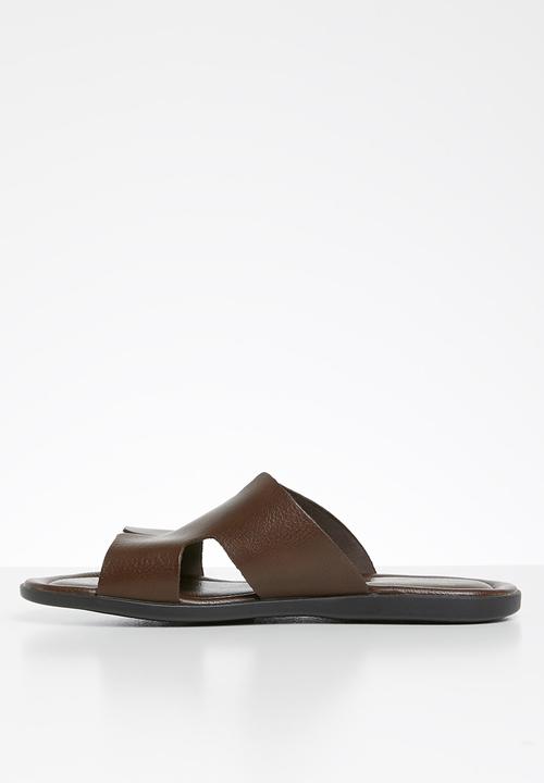 POLO - Ethan leather sandal - brown