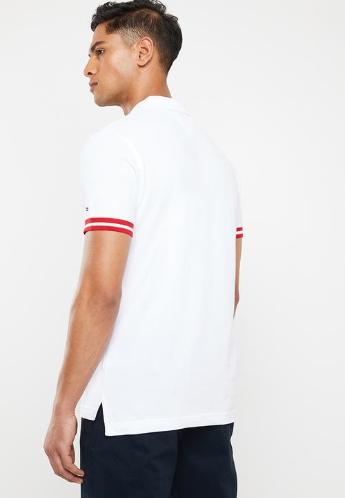 Tommy Hilfiger - Monogram cotton polo - white