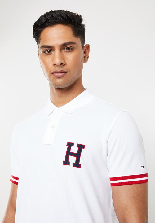 Tommy Hilfiger - Monogram cotton polo - white