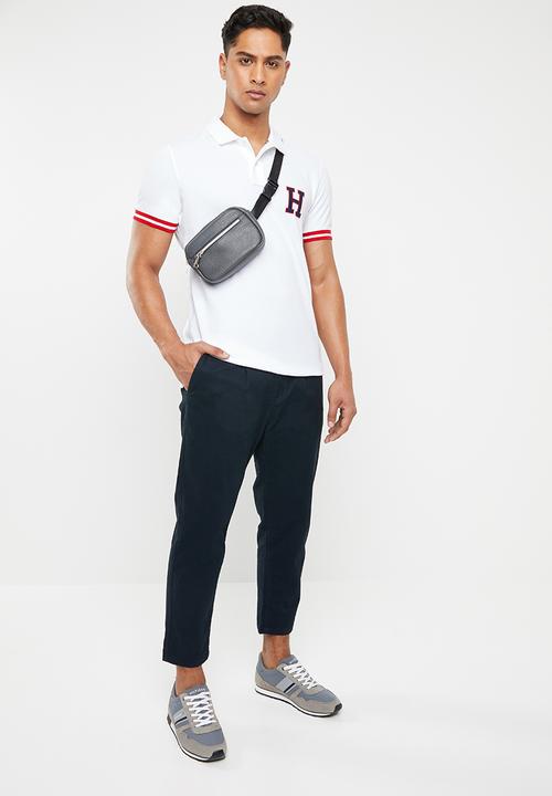 Tommy Hilfiger - Monogram cotton polo - white