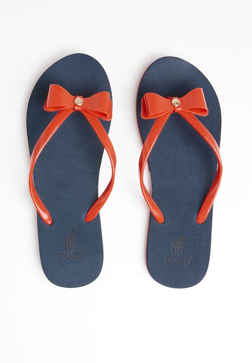 POLO - Mila jelly flip flops - navy & red