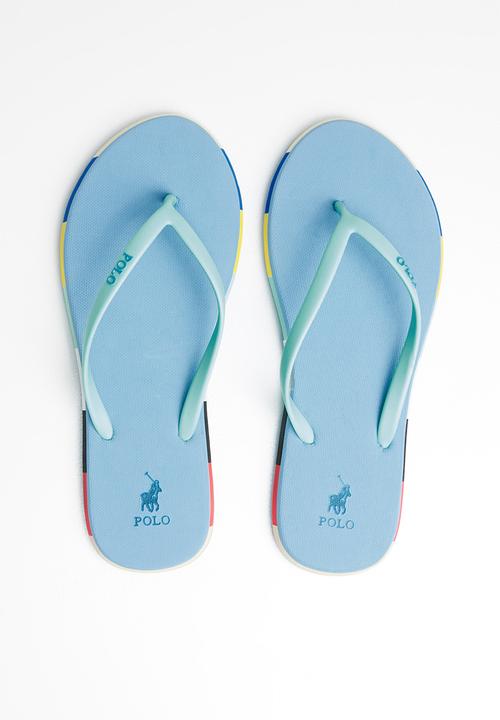 POLO - Tessa flip flops - turquoise & blue