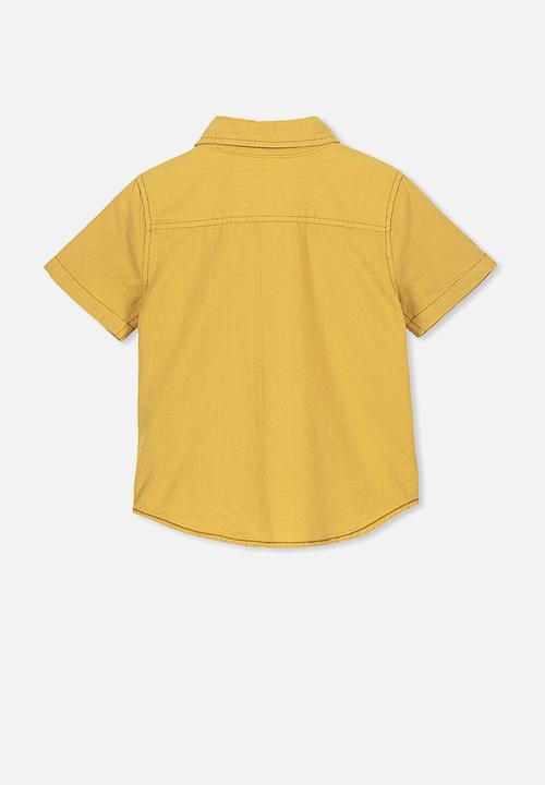 Cotton On - Resort short sleeve shirt - yellow
