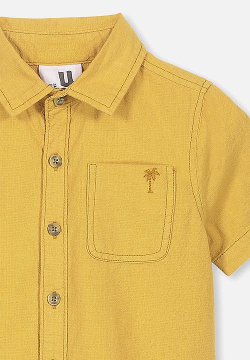 Cotton On - Resort short sleeve shirt - yellow