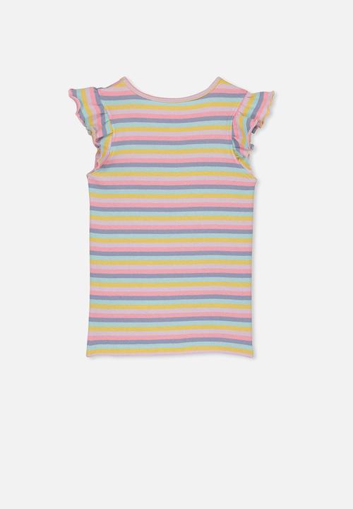Cotton On - Kaia rainbow stripe tank - multi