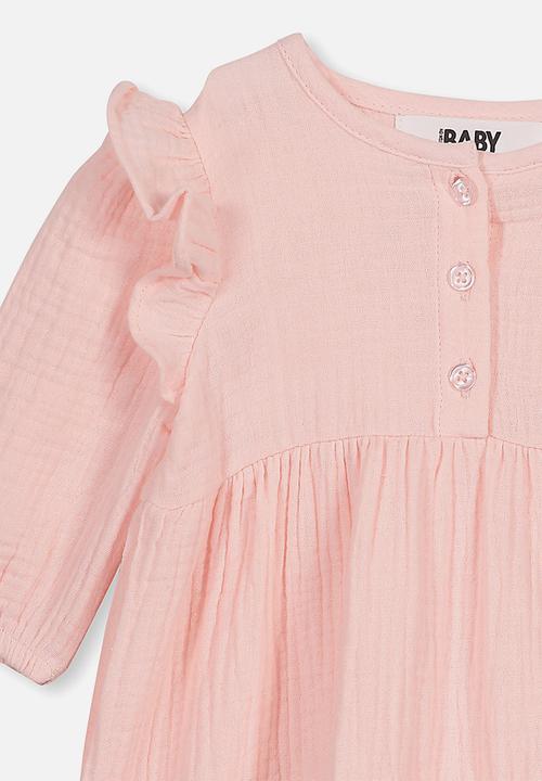 Cotton On - Aurora long sleeve dress - pink