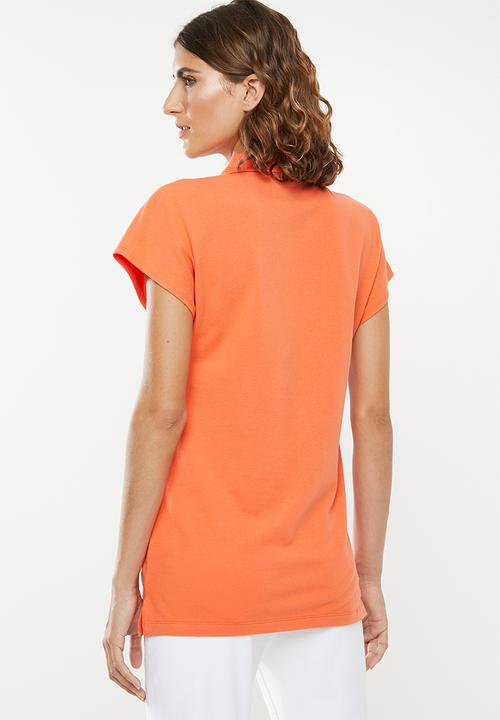 POLO - Eva zip detail golfer - orange 
