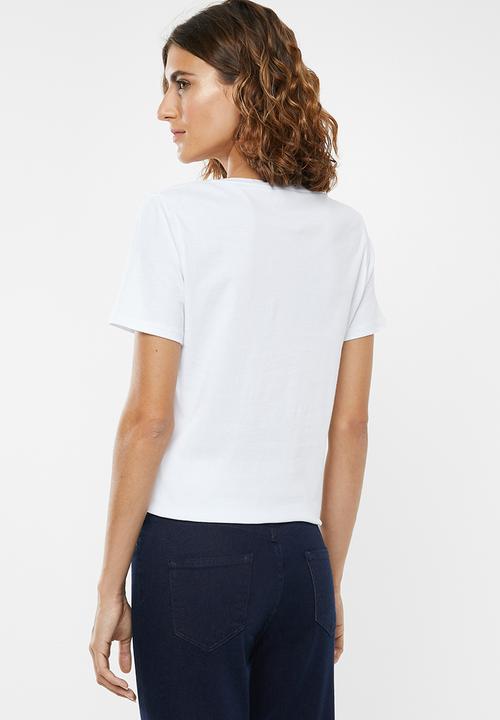 edit - 2 pack V-neck tees - black & white
