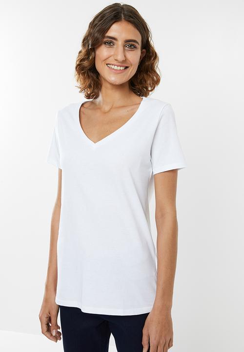 edit - 2 pack V-neck tees - black & white