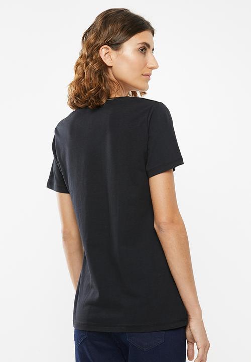 edit - 2 pack V-neck tees - black & white
