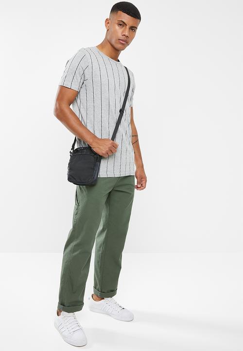 Brave Soul - Bart short sleeve stripe tee - grey