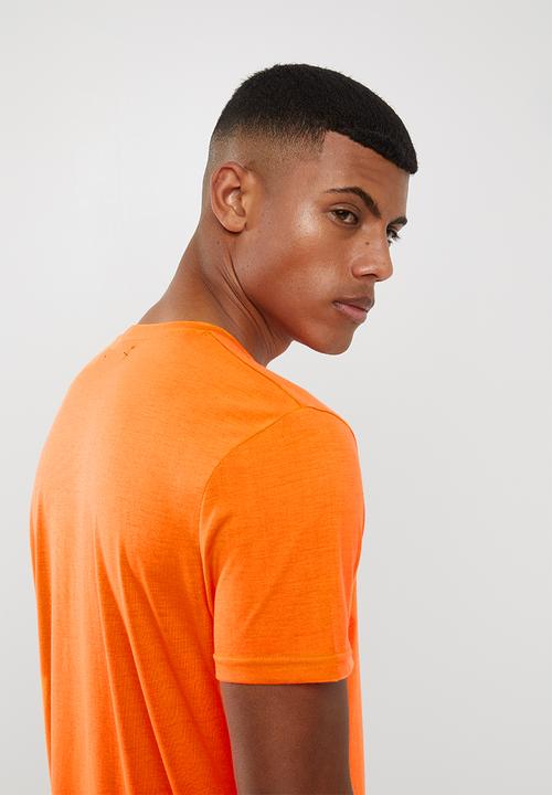 Brave Soul - Neon plain short sleeve tee - orange