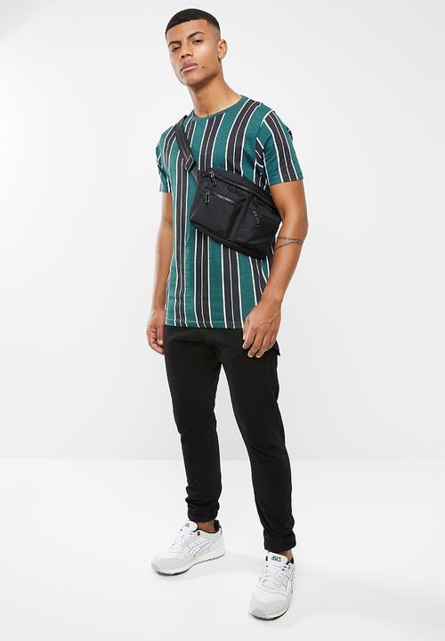Brave Soul - Rock short sleeve stripe tee - multi