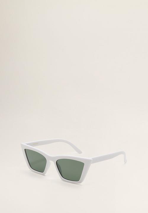 MANGO - Acetate frame sunglasses - white