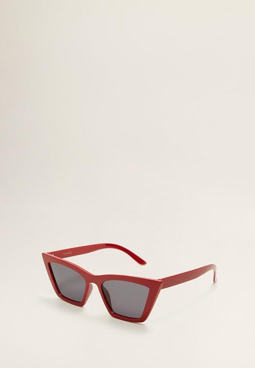 MANGO - Acetate frame sunglasses - red