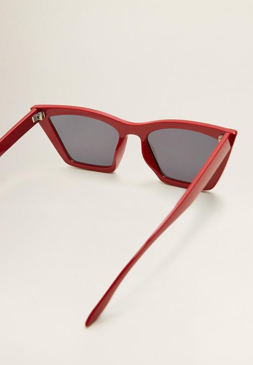 MANGO - Acetate frame sunglasses - red