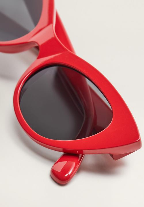 MANGO - Cat-eye sunglasses - red