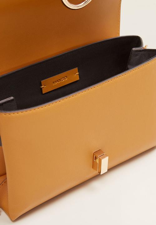 MANGO - Ring flap bag - yellow