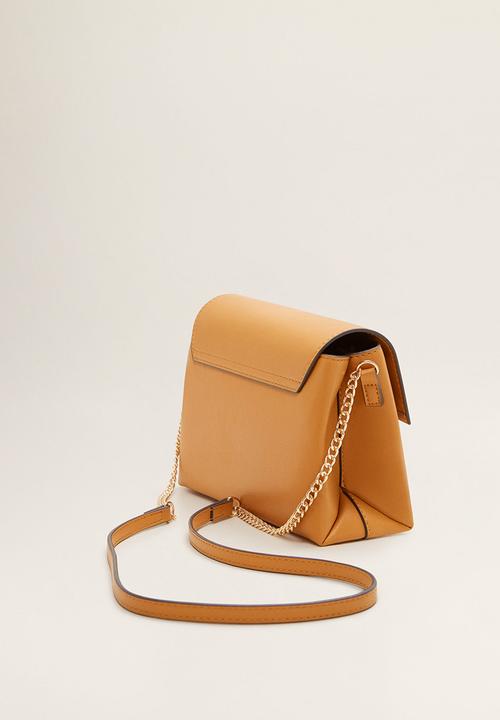 MANGO - Ring flap bag - yellow