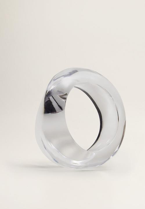 MANGO - Resin maxi bracelet - neutral 