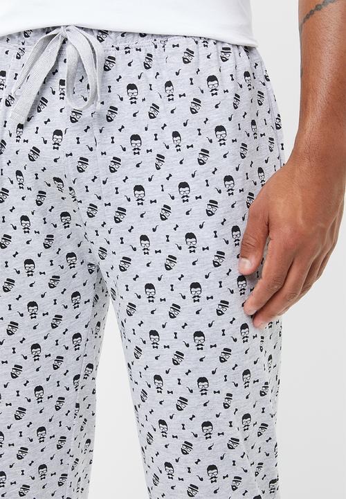 Brave Soul - Hangover sleep set - white & grey
