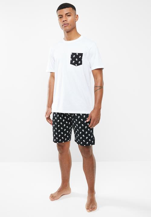 Brave Soul - Skulls sleep set - black & white