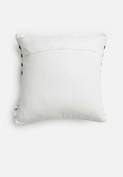Sixth Floor - Jasp cushion cover - cream & black