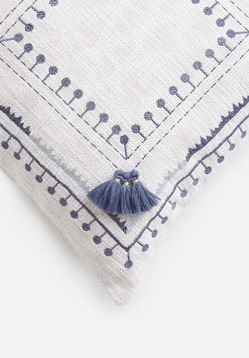 Sixth Floor - Leah cushion cover - blue