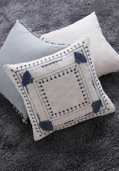 Sixth Floor - Leah cushion cover - blue