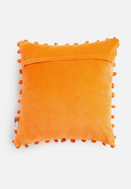Sixth Floor - Sofia velvet cushion cover - orange